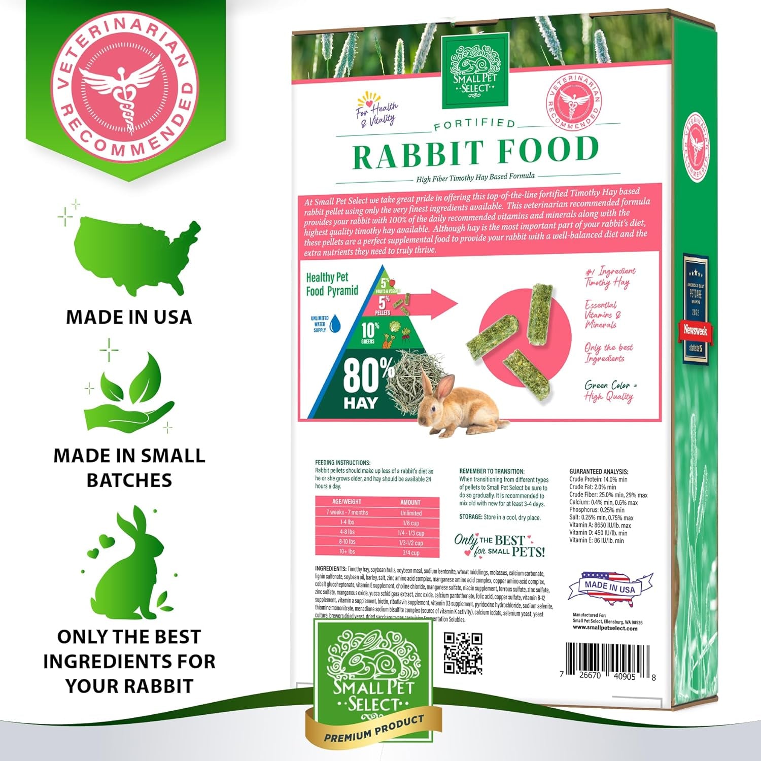 Rabbit Food Pellets, 10 Lb.