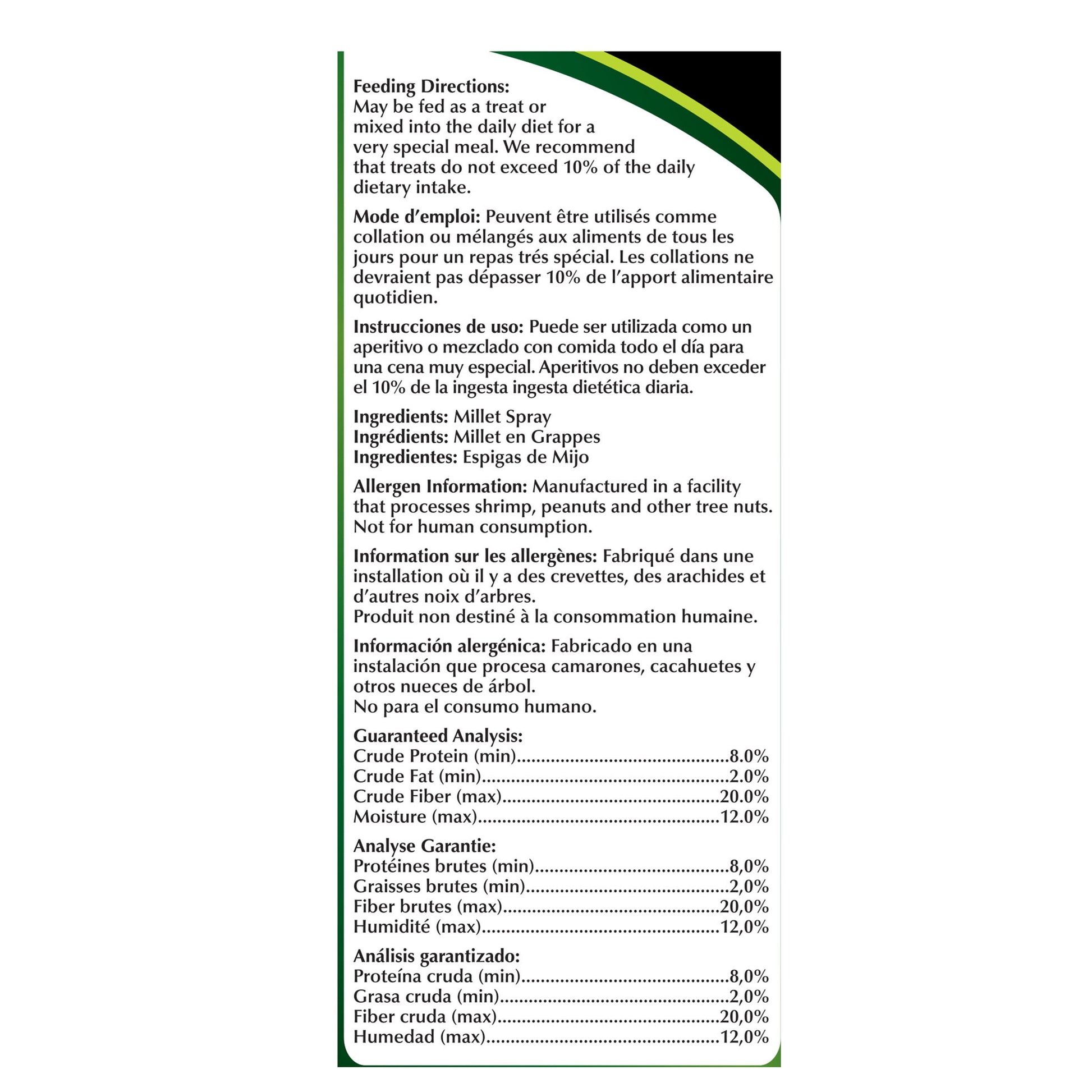 Extreme Natural Millet Spray Bird Treats, 7 Count