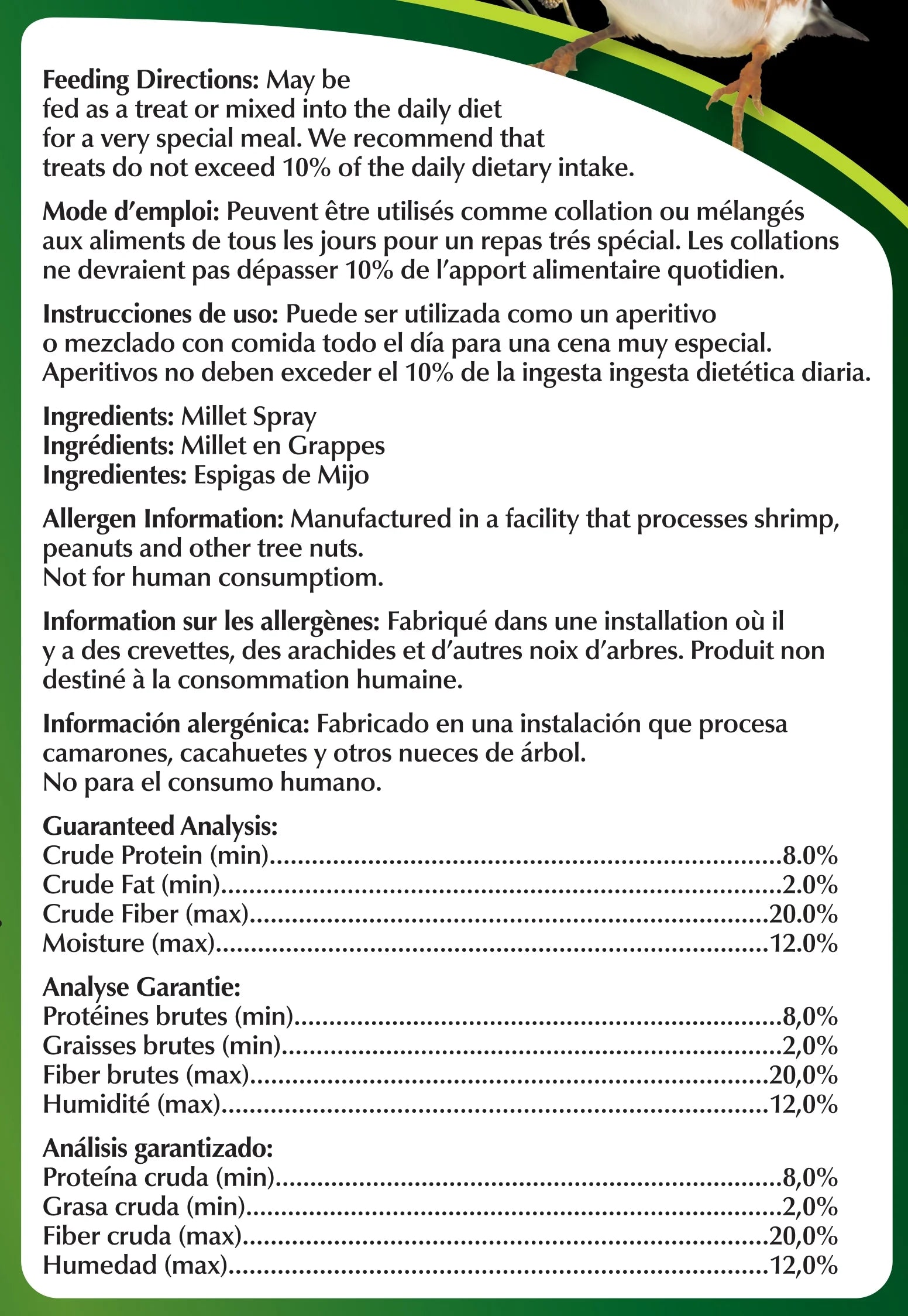 FM Brown Extreme Spray Millet Treat 16 Oz.