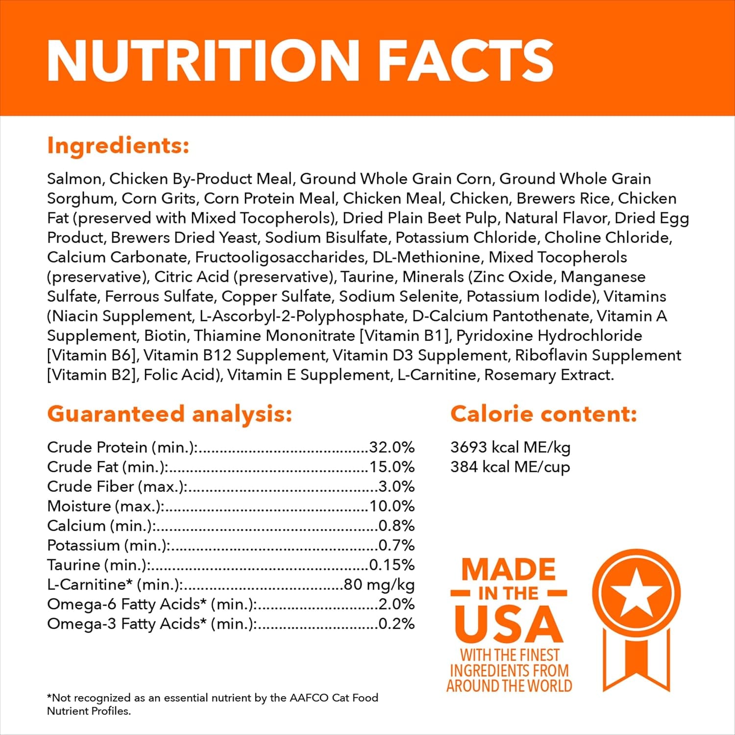 Proactive Health Adult Healthy Dry Cat Food with Real Salmon, 7 Lb. Bag