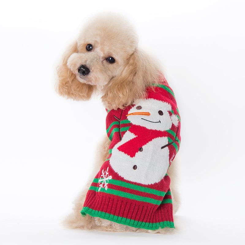 Christmas Pompom Festive Dog Sweater-2