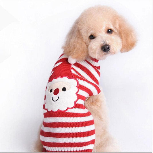 Christmas Pompom Festive Dog Sweater-0